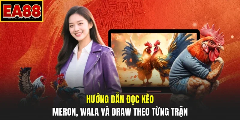 Hướng dẫn đọc kèo Meron, Wala và Draw theo từng trận